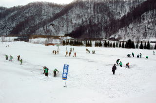 サッカー場の除雪