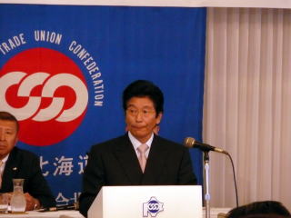 渡部連合北海道会長の挨拶